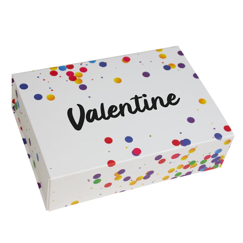 Confetti magneetdozen opdruk Valentine