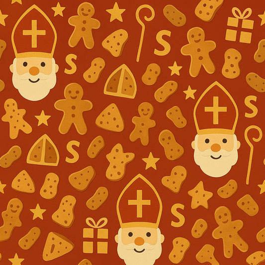 Sinterklaas inpakpapier - D006